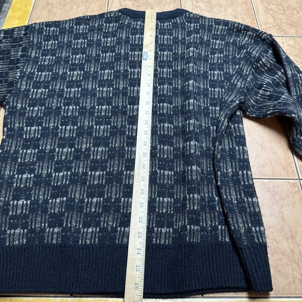 Vintage‎ Towncraft Sweater Mens Sz Large Knit Pattern Crewneck Pullover 90s